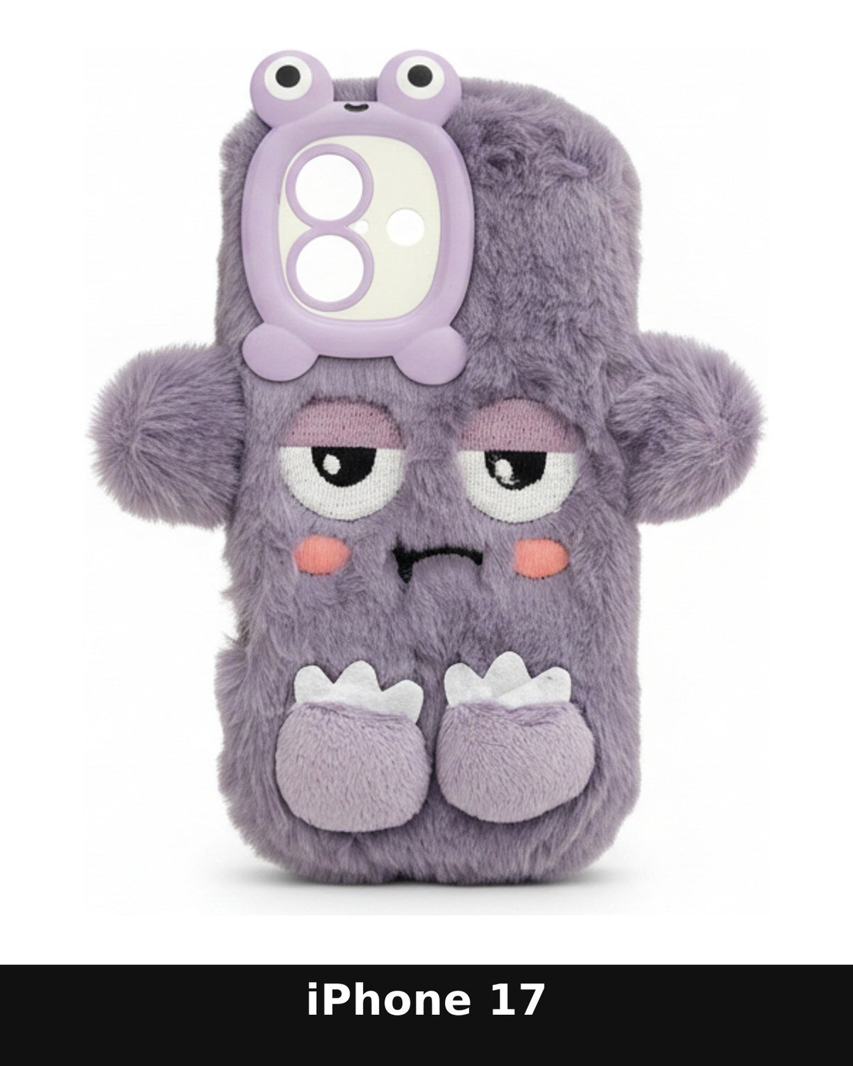 iPhone 17 Purple Fluffy Monster Case