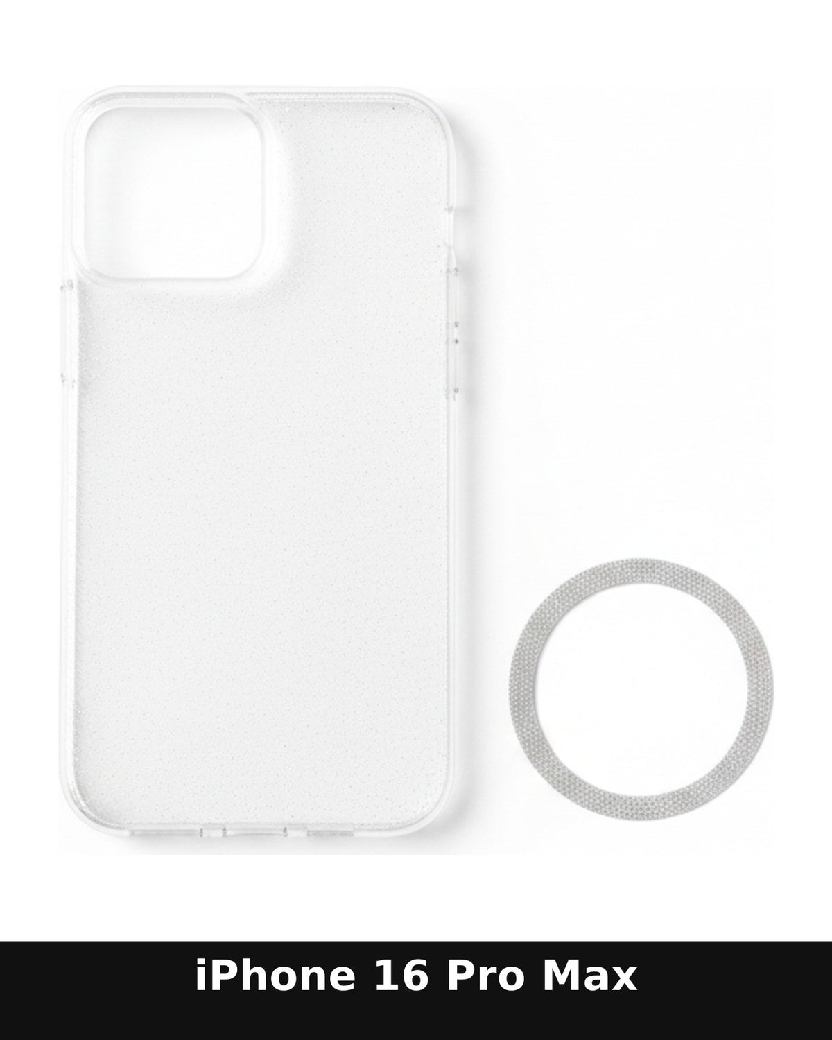 Iphone 16 Pro Max Clear Glitter Case