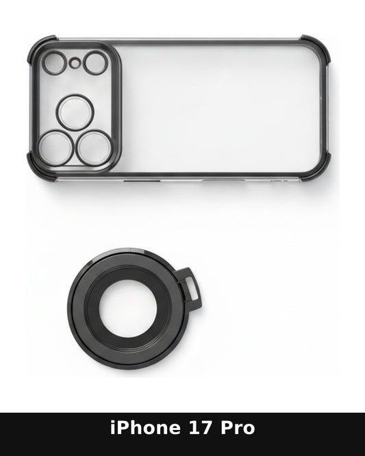 iPhone 17 Pro Clear Protective Case with Camera Lens Cover