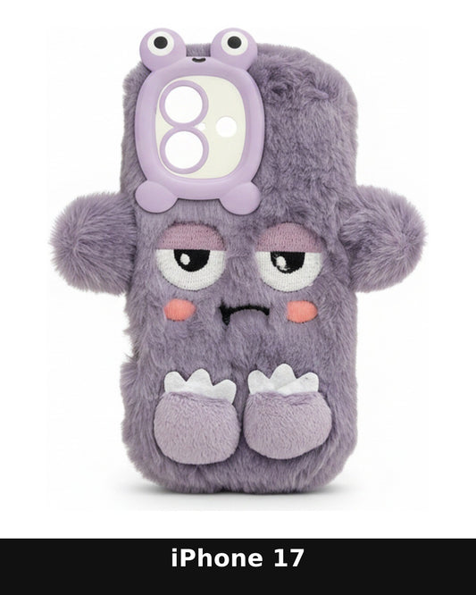 iPhone 17 Purple Fluffy Monster Case