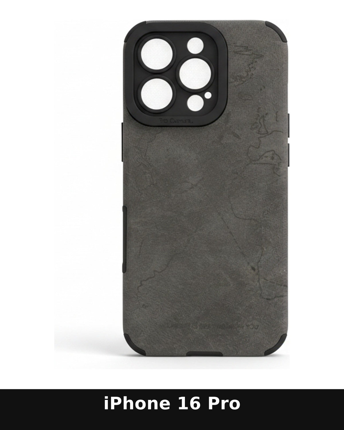 iPhone 16 Pro Dark Grey Textured Case